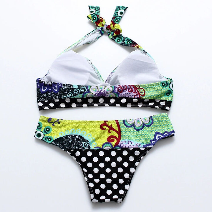 Kvinder Floral-mønster Bikini-sæt Stilla