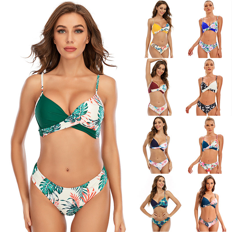 Dame bikinisæt med raffineret wrap-design Stilla