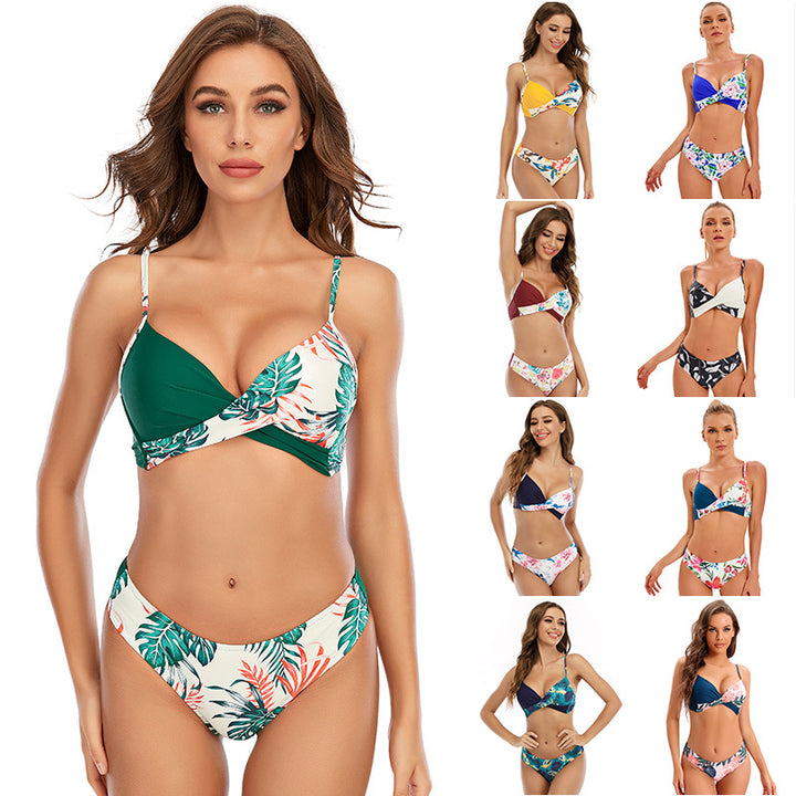 Dame bikinisæt med raffineret wrap-design Stilla