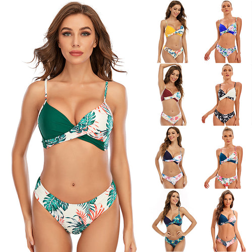 Dame bikinisæt med raffineret wrap-design Stilla