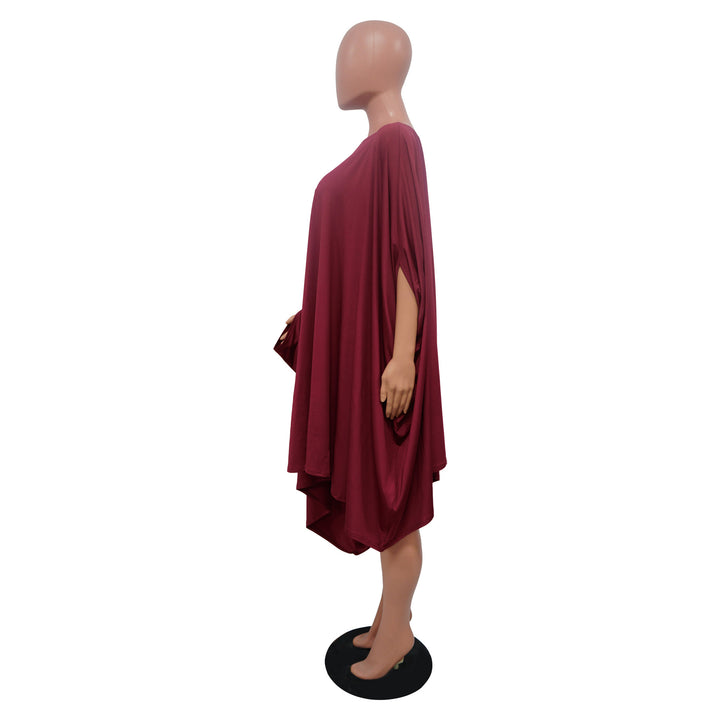 Damer asymmetrisk strandkjole med skuldrene frit design og afslappet snit Stilla