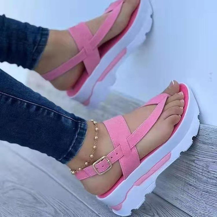 Dame modische Riemensandalen med anatomisk fodseng og robust design Stilla