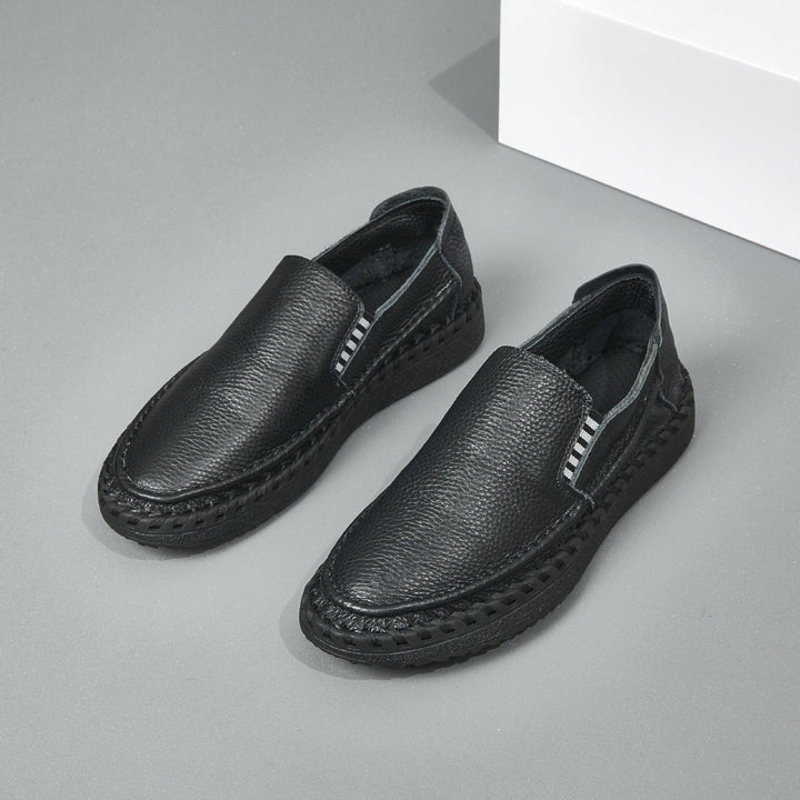 Femme Behagelige Læder Slipper Flats Stilla