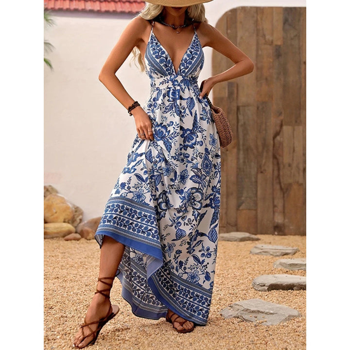Kvinder Bohemian Floral Maxi Kjole Stilla