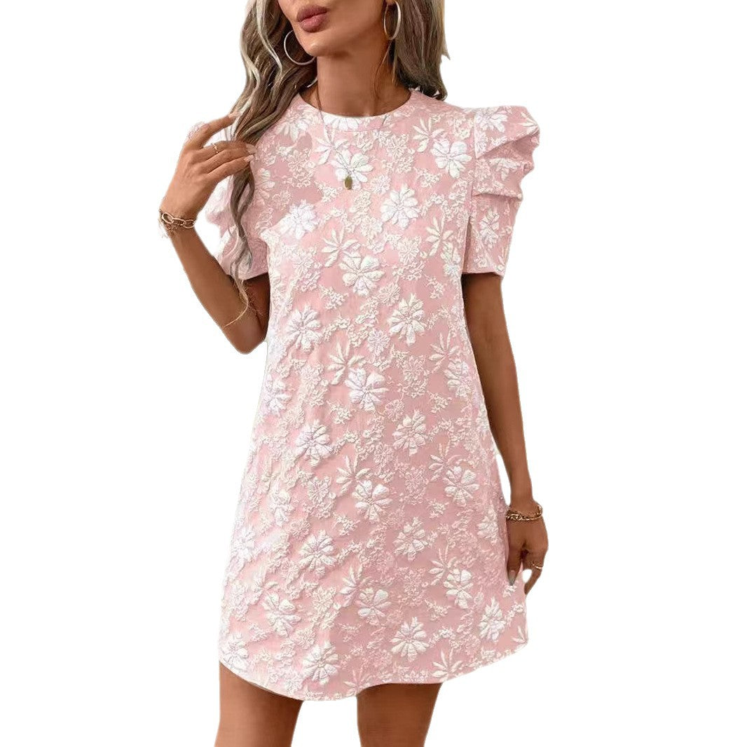 Damer Elegant og legende sommerkjole med blomsterbroderi Stilla