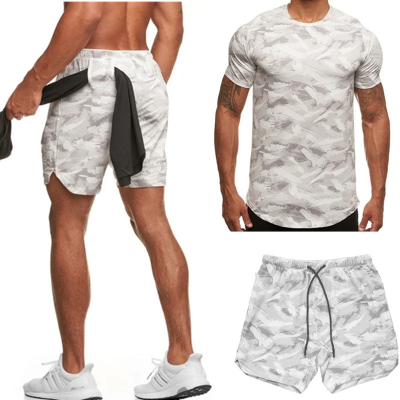 Herrer Sporty Korte Shorts med praktiske sidelommer og elastisk talje Stilla