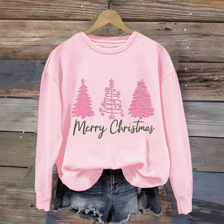 Kvinder komfortabel jul sweatshirt med festlig print Skovae