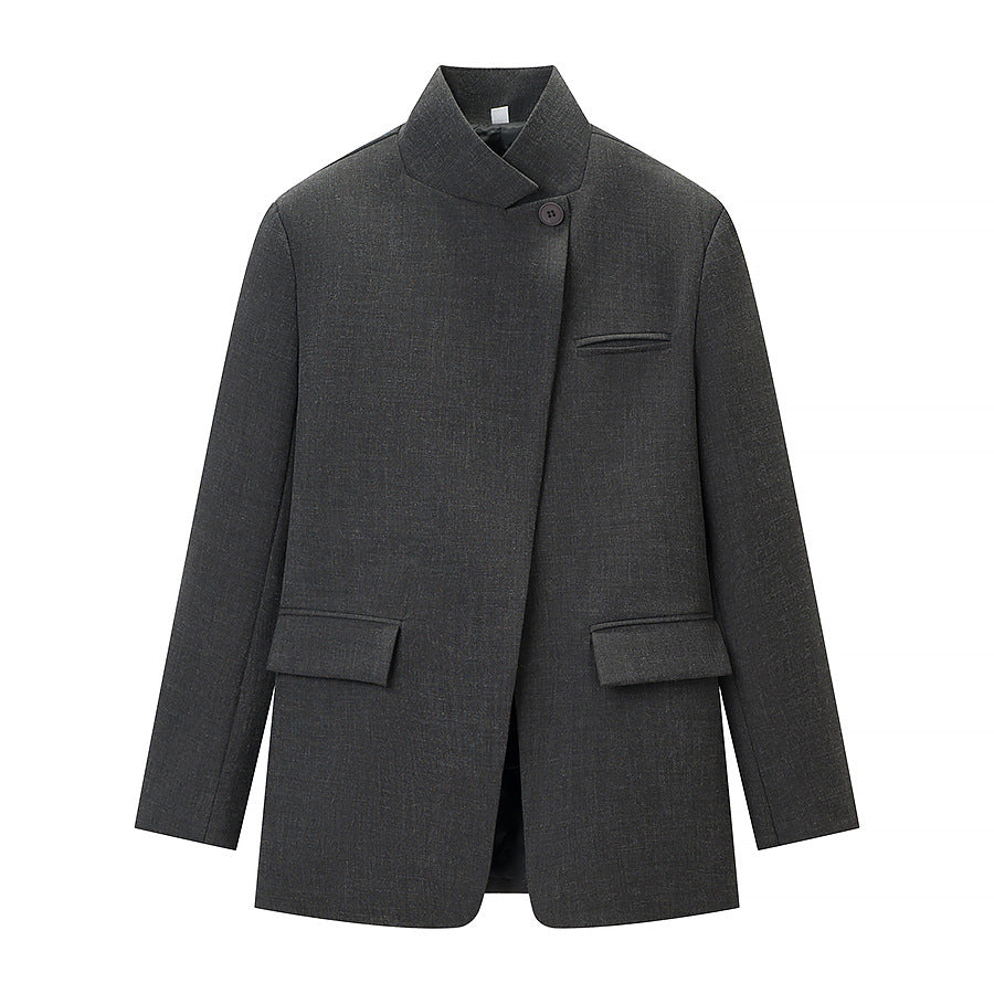 Kvinders Mode Blazer Jakke i Casual Stil med Praktiske Lommer Stilla