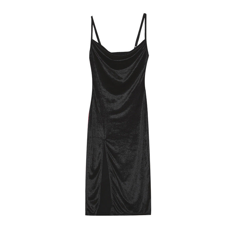 Dame iriserende Slip-Midi-kjole Stilla