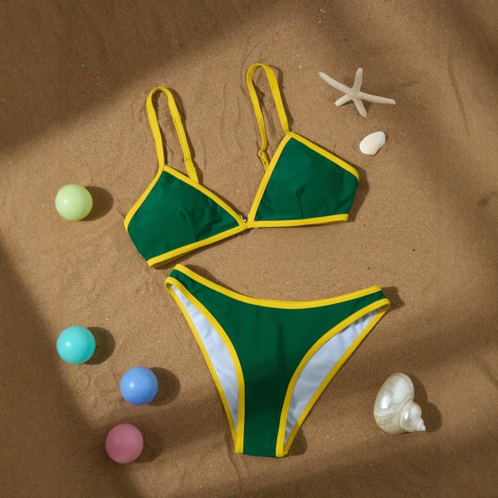 Dame Triangel-Bikini med justerbare stropper Skovae