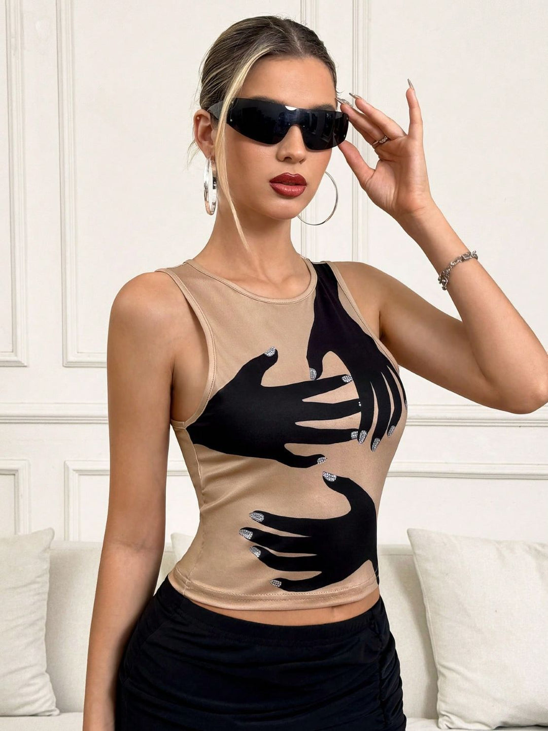 Dame ærmeløs Grafik-Tanktop Stilla