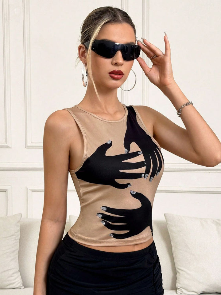 Dame ærmeløs Grafik-Tanktop Stilla