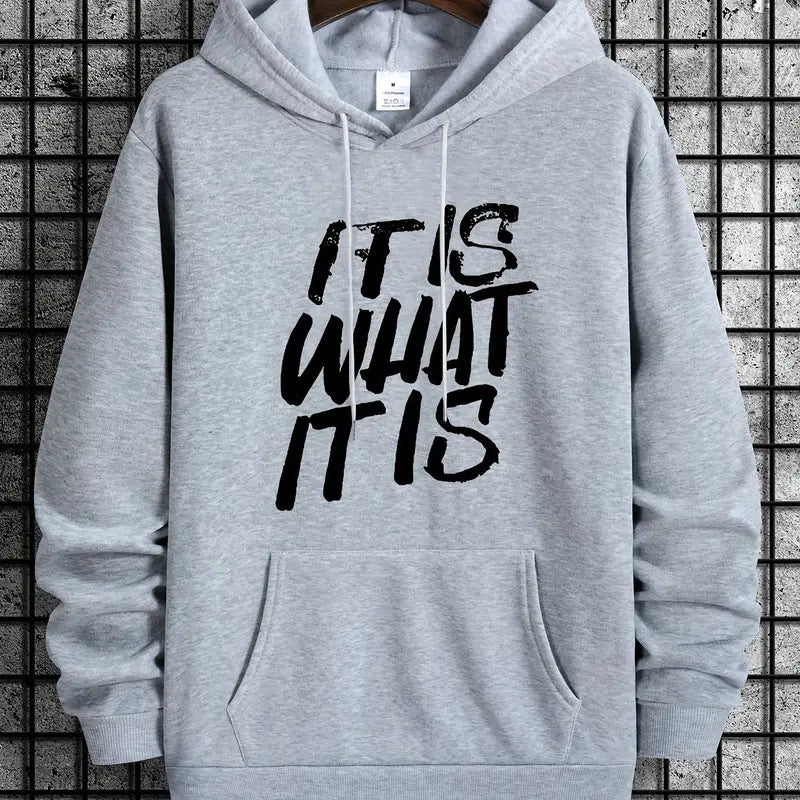 Kvinders hoodie med moderne bogstaver og behagelig pasform Skovae