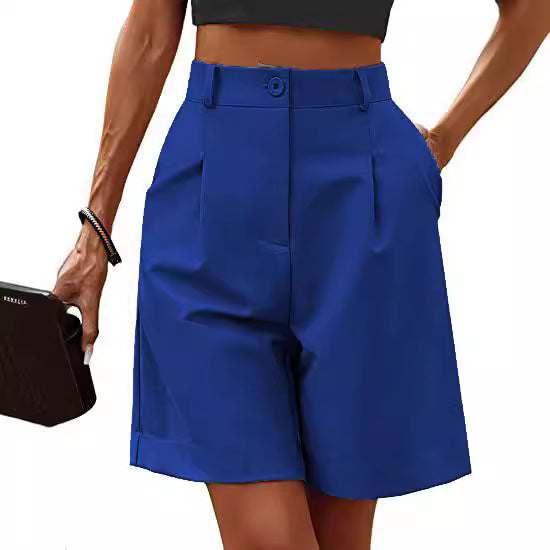 Dame Elegante Plisserede Shorts med praktiske lommer Stilla