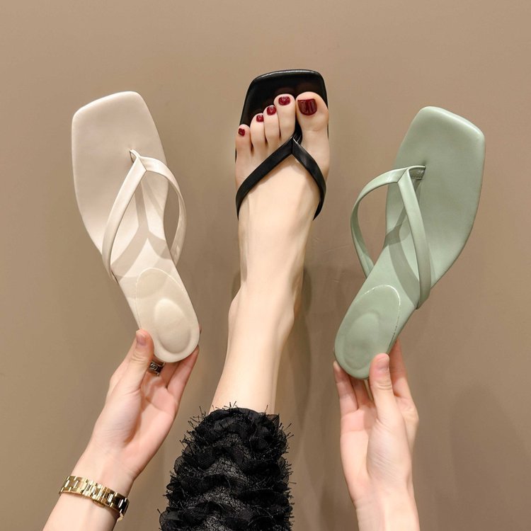 Dame flade tæerne sandaler med elegant rem design og komfortabel sål Stilla