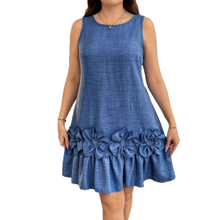 Femme Floral Dekoreret A-Linje Kjole Stilla