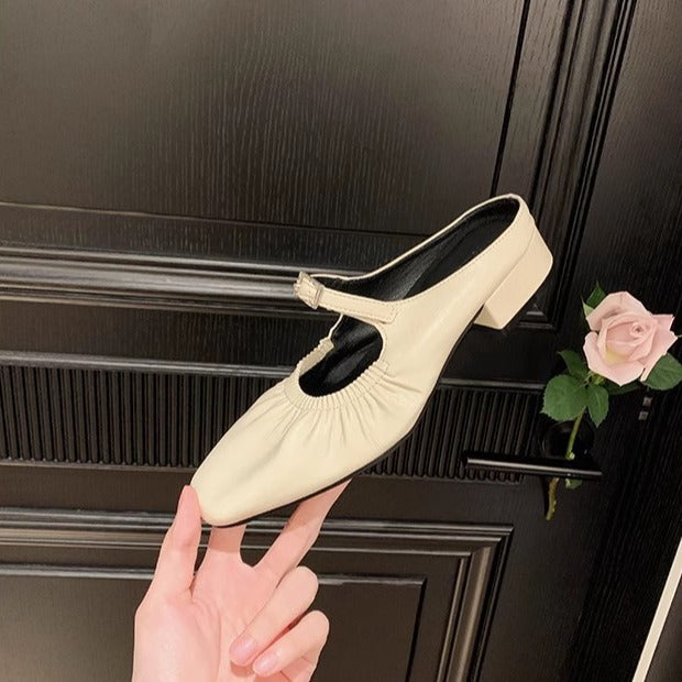 Dame elegante Sling-Pumps med stilfuld gummistrimmel og høj kvalitetsforarbejdning Stilla
