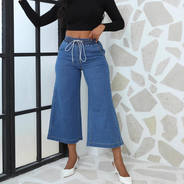 Dame Løst skåret jeans med gummibånd Stilla