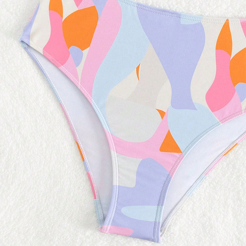 Damer Højskåret Bikini med raffineret Design Skovae