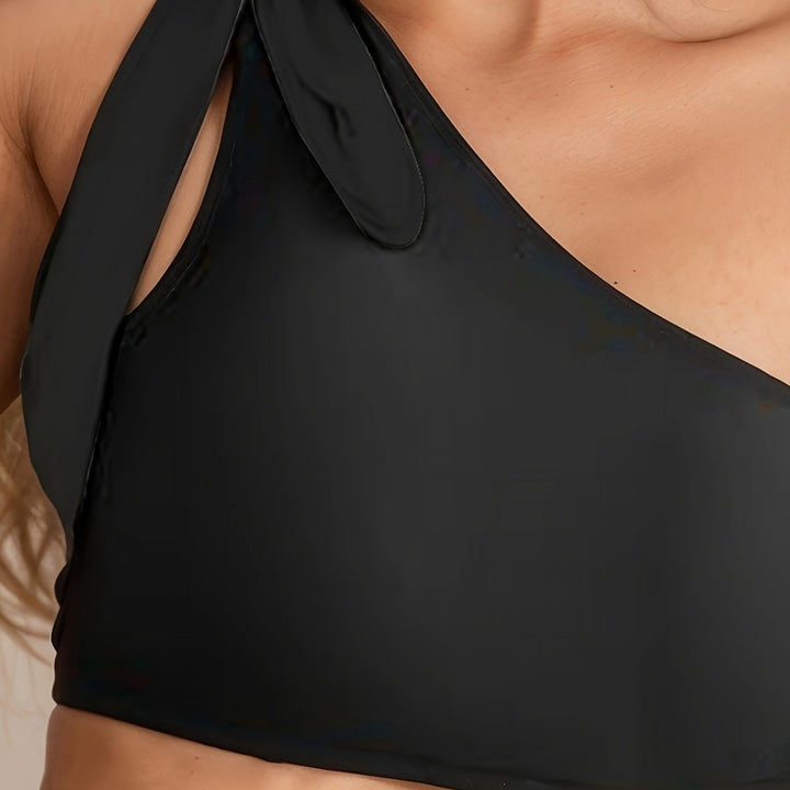 Damer Højtaljede Bikini-sæt med asymmetrisk top Skovae