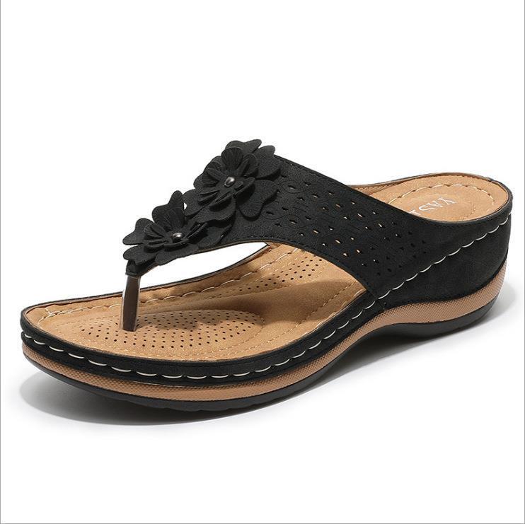 Dame flip-flops med blomsterdesign og ergonomisk sål Stilla