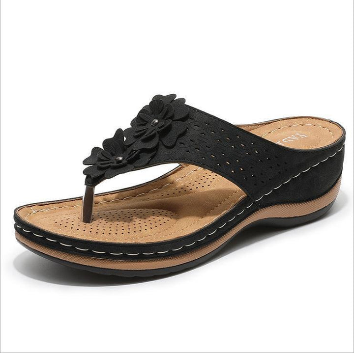Dame flip-flops med blomsterdesign og ergonomisk sål Stilla