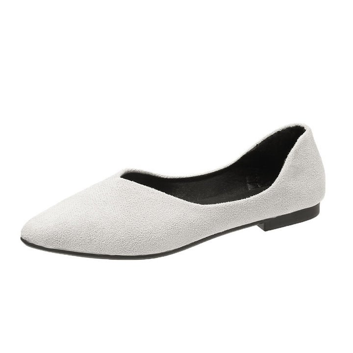 Dame elegante spids Ballerinas med blødt overmateriale og skridsikker sål Stilla