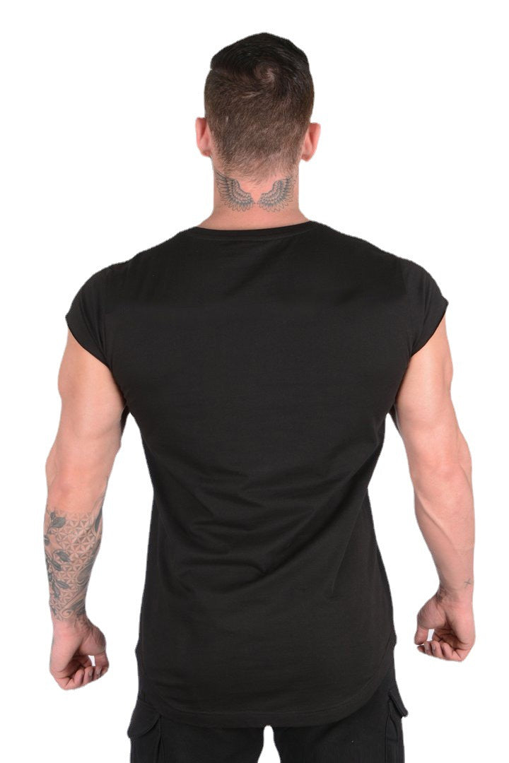 Herrer moderigtigt T-shirt med asymmetrisk søm og behagelig pasform Stilla