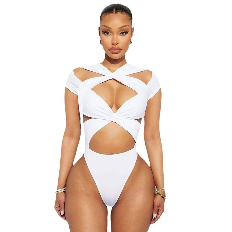 Dame Cut-Out Crop-Top Skovae