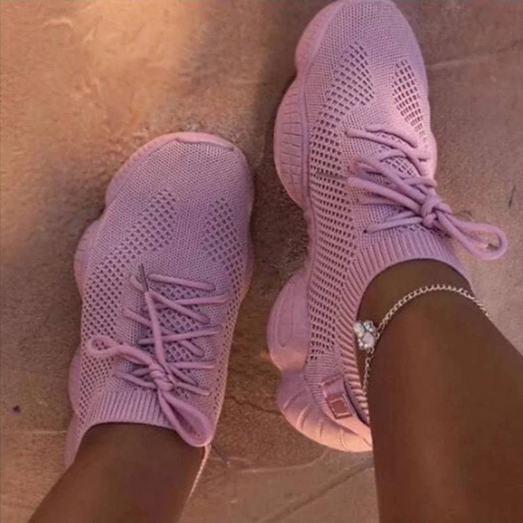 Dame Åndbare Sokkesneakers med elastisk sål og skridsikkert profil Stilla