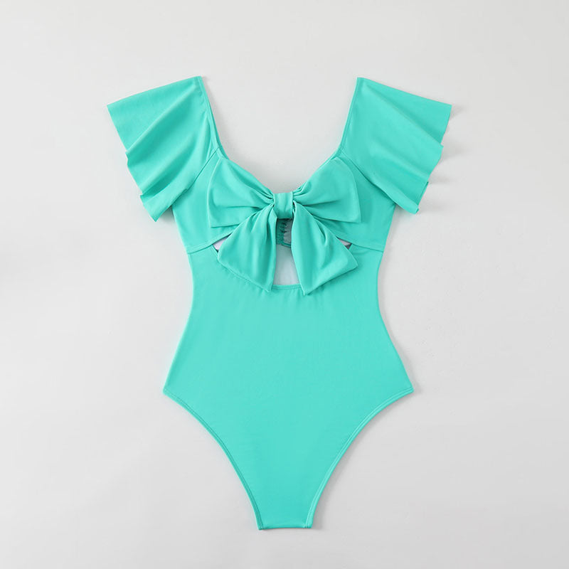 Dame Elegant Én-piece Badedragt med Ruffle detaljer Skovae