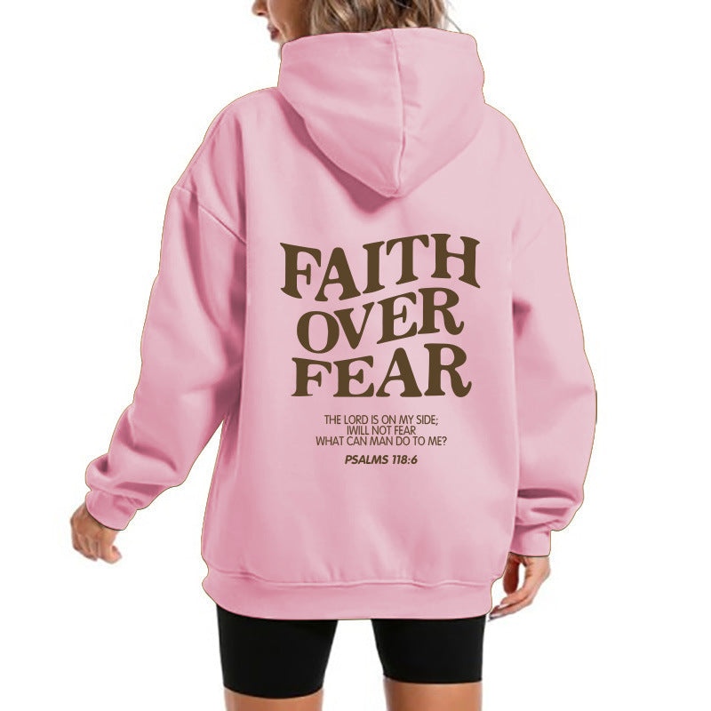 Kvinders hoodie med motiverende tekst og komfortabel pasform Skovae