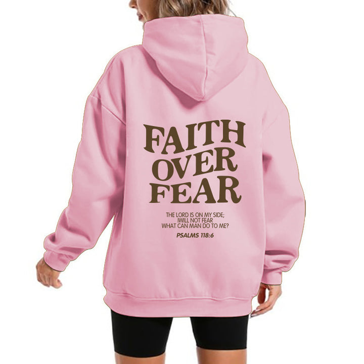 Kvinders hoodie med motiverende tekst og komfortabel pasform Skovae
