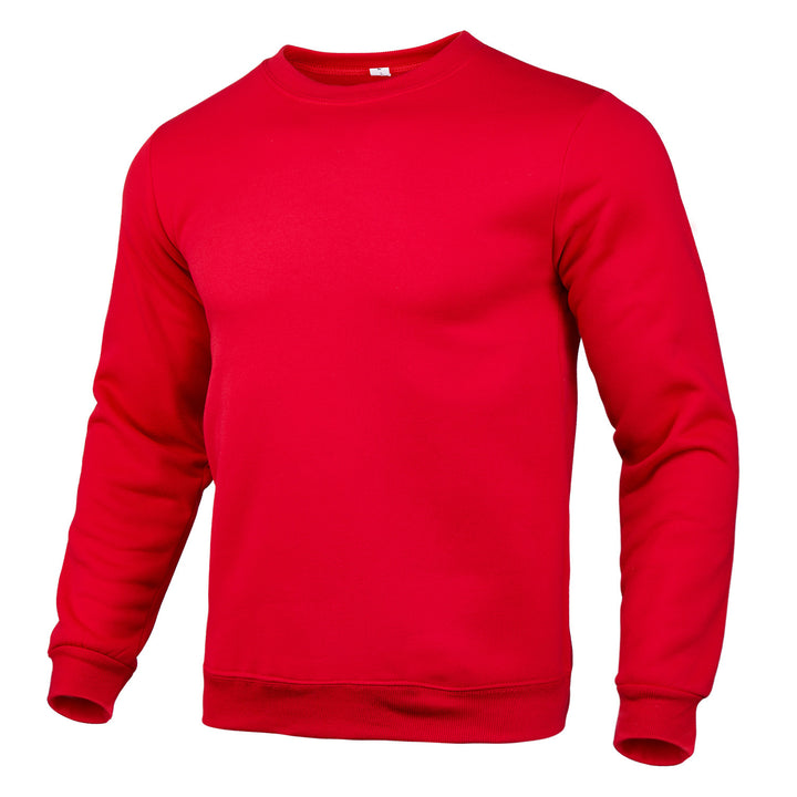 Herre komfortabel crew neck sweater lavet af højkvalitets bomuldsblanding Skovae