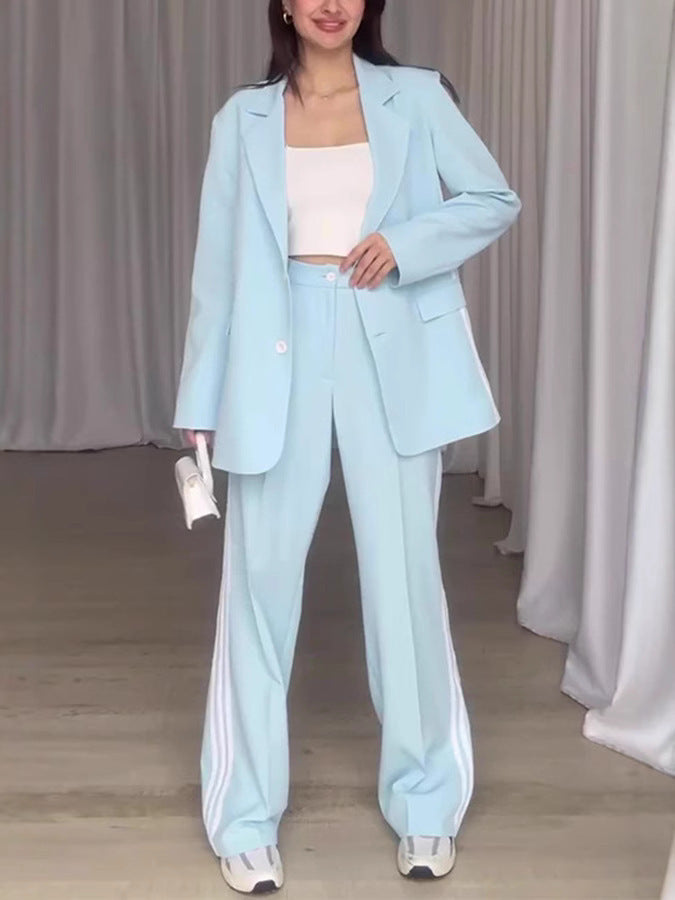 Dames elegant blazer ensemble med sporty accenter Stilla
