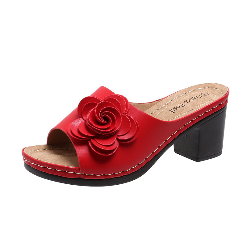 Dame Komfortable Sandaler med Blomster-Design Stilla