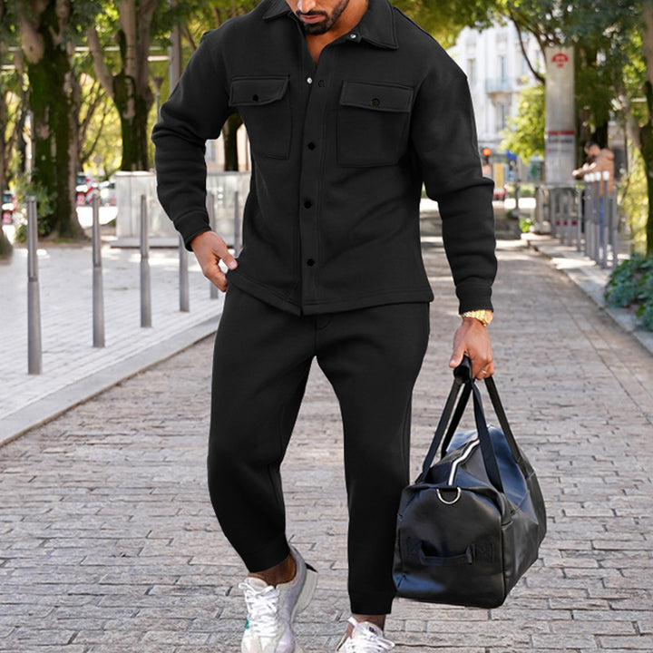Herrer Sporty Sæt med praktisk Lynlås og stilfuldt Design Stilla