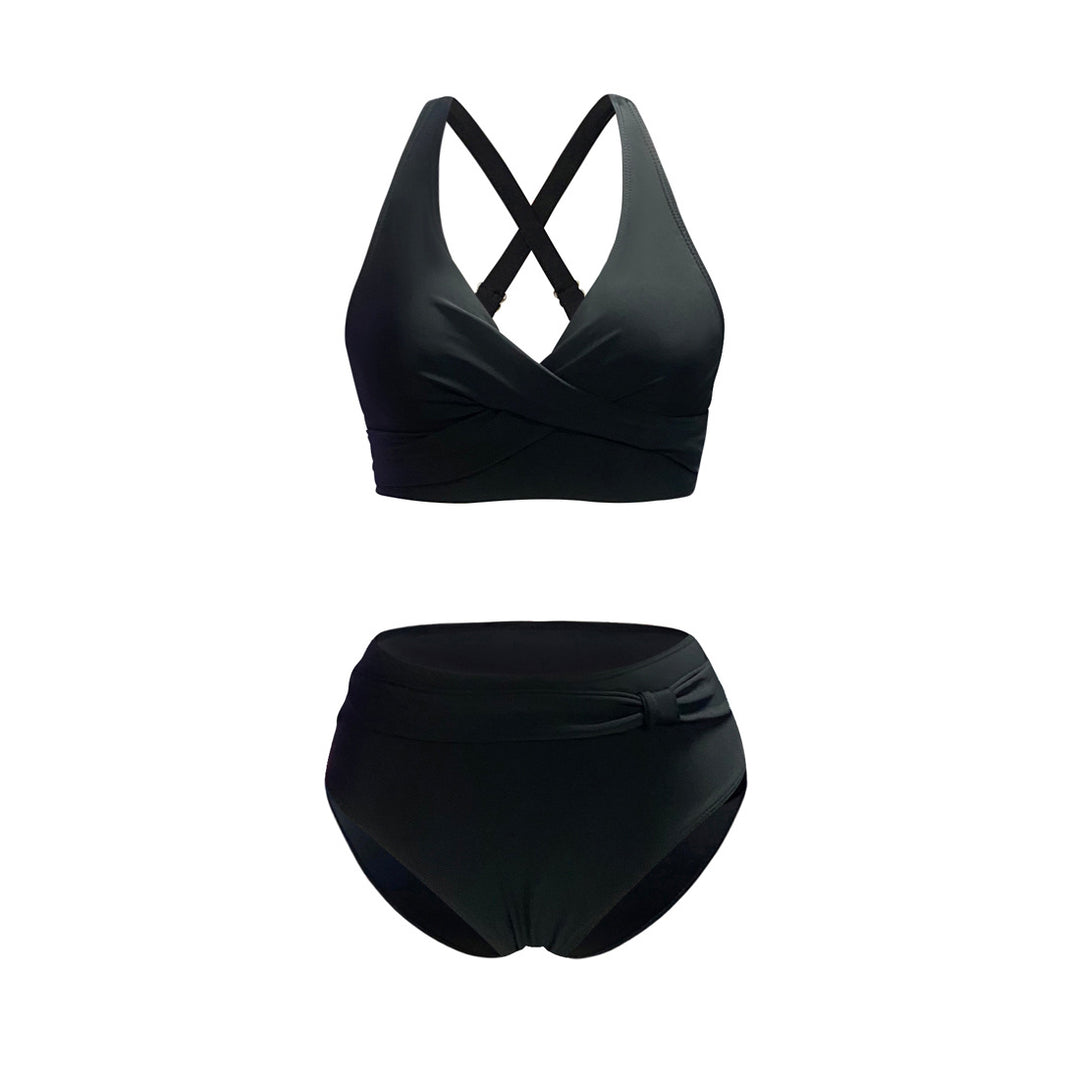 Dame Sportsligt Bikini-Sæt med trendet snit og moderne grafikdesign Skovae