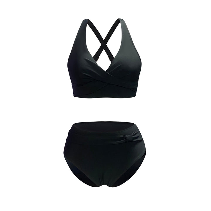 Dame Sportsligt Bikini-Sæt med trendet snit og moderne grafikdesign Skovae