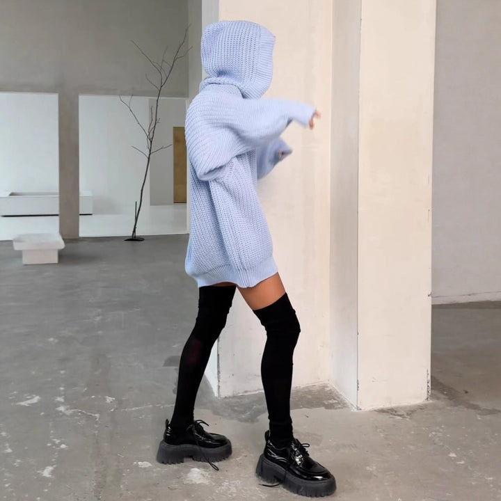 Kvindernes oversized cardigan med knapdesign og blødt materiale Stilla