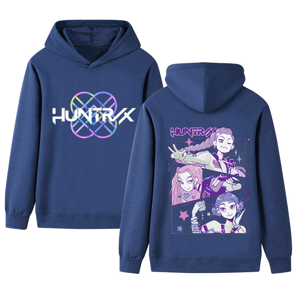 Kvinders hoodie med unikt anime design og behagelig pasform Skovae