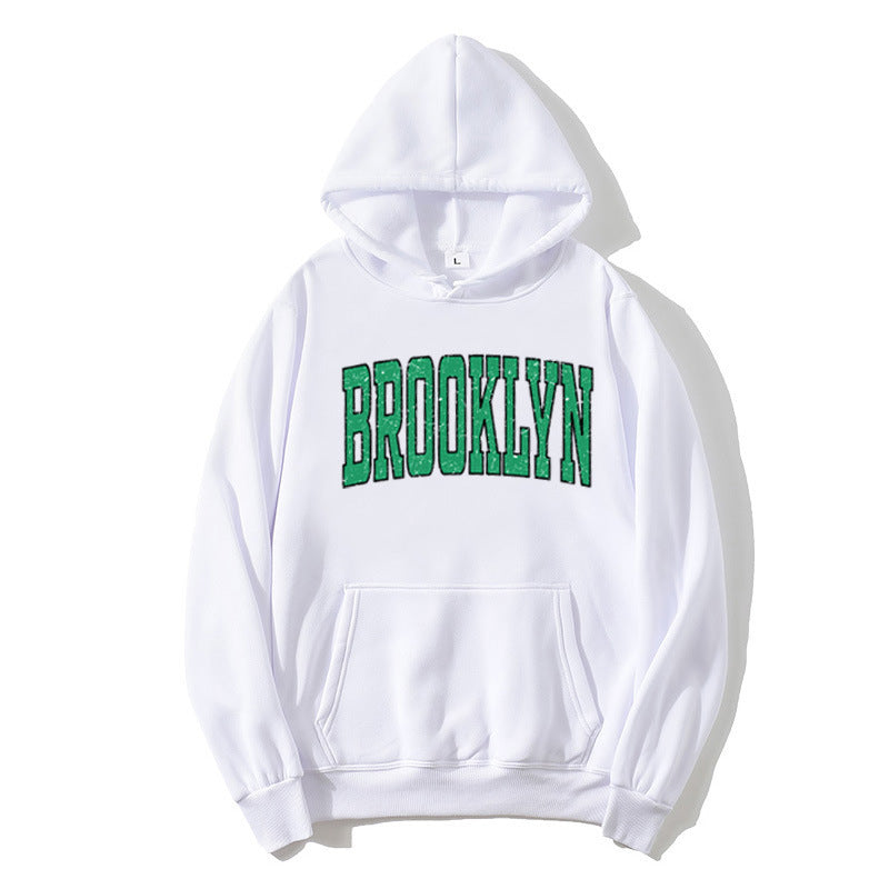 Kvinders hoodie med afslappet Brooklyn print Skovae