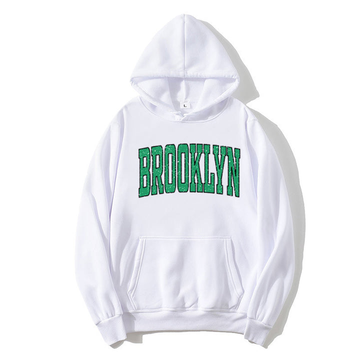 Kvinders hoodie med afslappet Brooklyn print Skovae