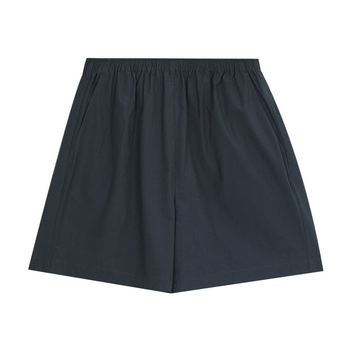 Dame elegante kort shorts med elastisk talje og sidelommer Stilla