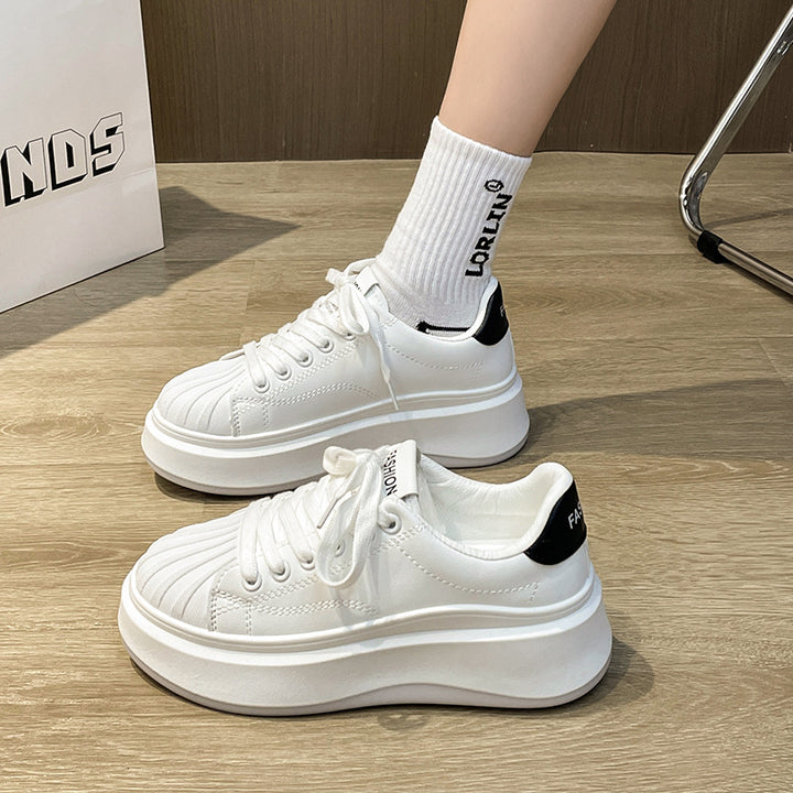 Dame Platform Sneakers med alsidigt design og åndbar overfladestruktur Stilla