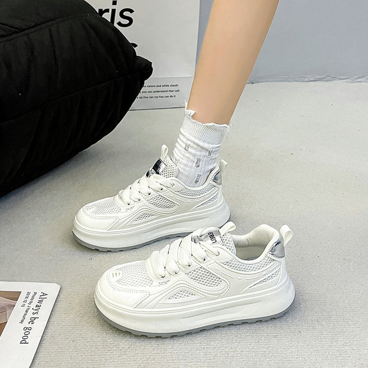 Dame Åndbare Sneakers med stødabsorberende Sål og moderne Design Stilla