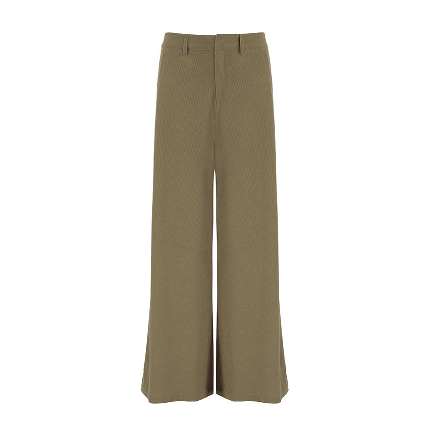 Dame Bredskåret Chino-Bukser med elegant snit og praktiske lommer Stilla