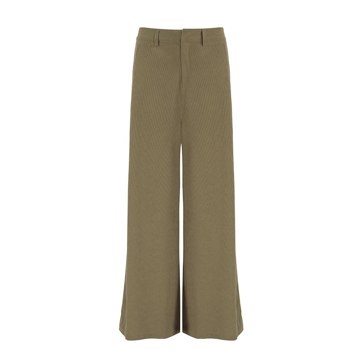 Dame Bredskåret Chino-Bukser med elegant snit og praktiske lommer Stilla