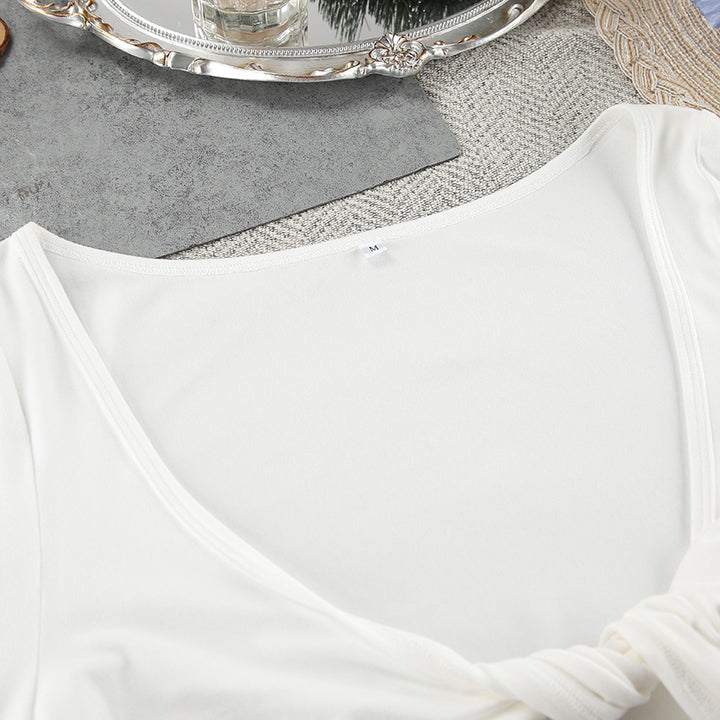 Dame afslappet sæt bestående af cropped bluse og bred bukser med fashionable detaljer Stilla