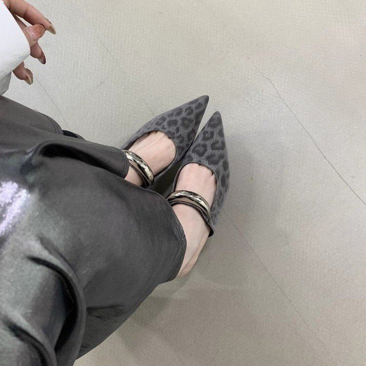 Dame spidse Slingback-muler med slankt spændeakcent Stilla